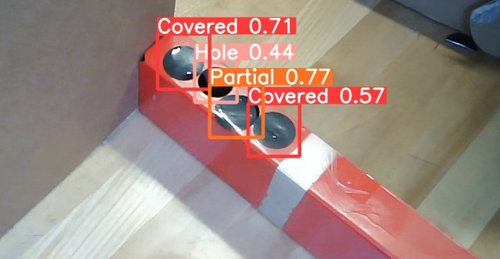 Detecting holes VS Stickers